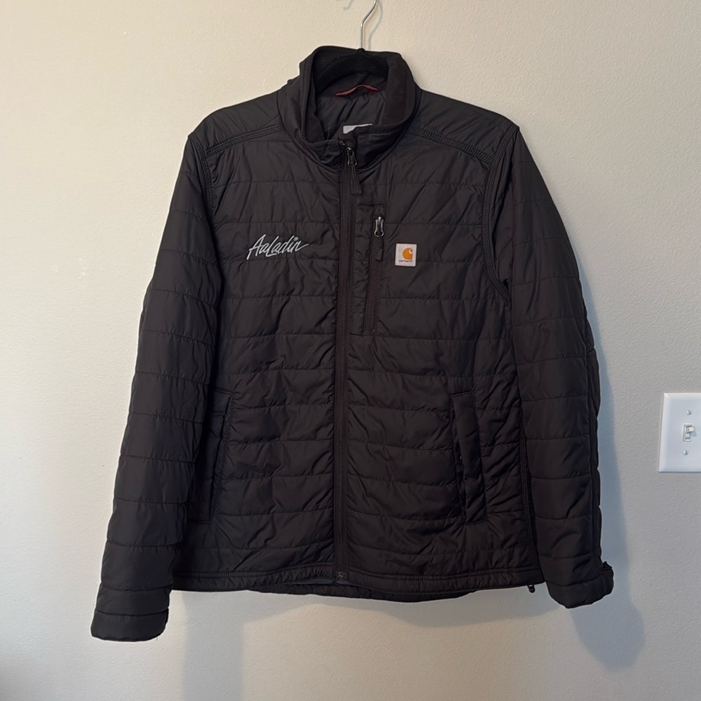 Carhartt Gilliam Jacket Black Youth Large 12/14 EUC Insulated Warm